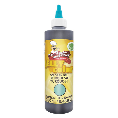 MBK Gel food coloring - Turquoise Green on white background