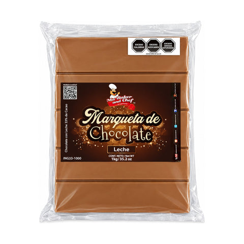 MBK Chocolate block for melting - Milk Chocolate on white background