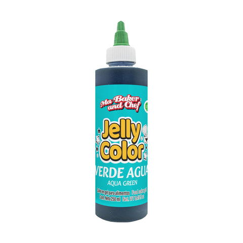 MBK Gel food coloring - Aqua Green 250 ML on white background