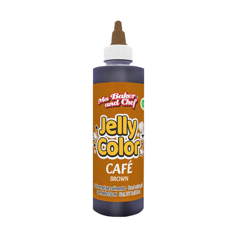 MBK Gel food coloring - Brown 250 ML on white background