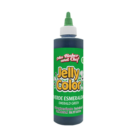MBK Gel food coloring - Emerald Green 250 ML on white background