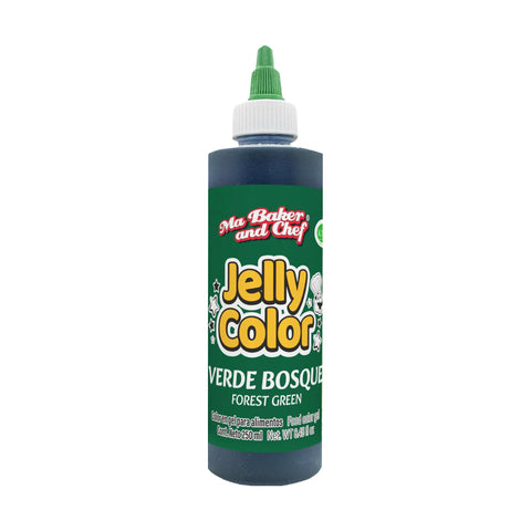 MBK Gel food coloring - Forest Green 250 ML on white background