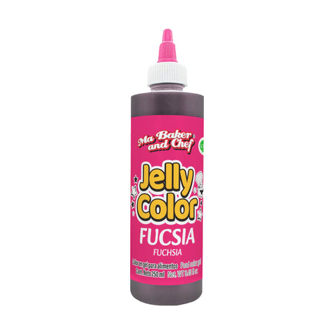 MBK Gel food coloring - Fuchsia 250 ML on white background