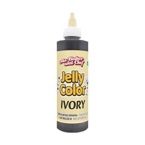 MBK Gel food coloring - Ivory 250 ML on white background