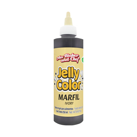 MBK Gel food coloring - Ivory 250 ML on white background