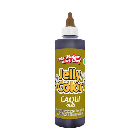 MBK Gel food coloring - Khaki 250 ML on white background