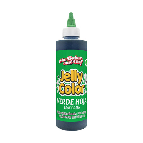 MBK Gel food coloring - Leaf Green 250 ML on white background