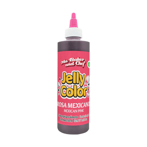 MBK Gel food coloring - Mexican Pink 250 ML on white background