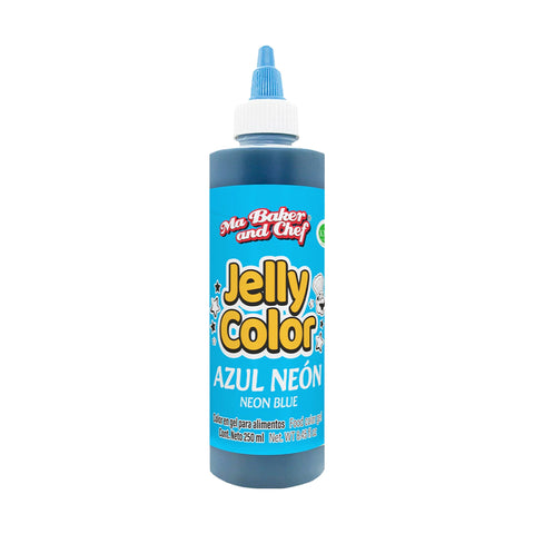 MBK Gel food coloring - Neon Blue 250 ML on white background