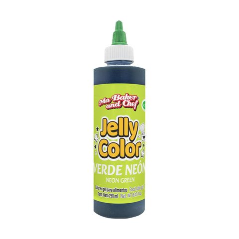 MBK Gel food coloring - Neon Green 250 ML on white background