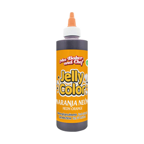 MBK Gel food coloring - Neon Orange 250 ML on white background