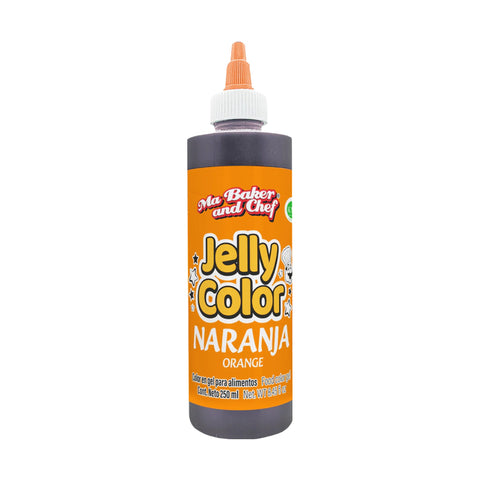 MBK Gel food coloring - Orange 250 ML on white background