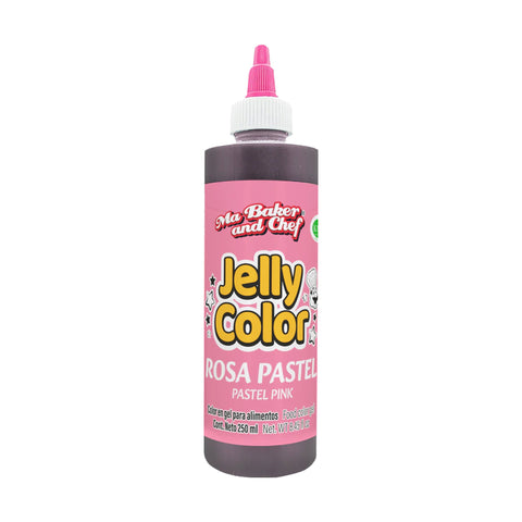 MBK Gel food coloring - Pastel Pink 250 ML on white background
