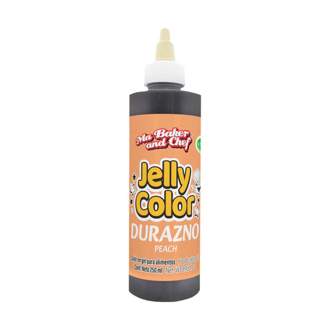 MBK Gel food coloring - Peach 250 ML on white background