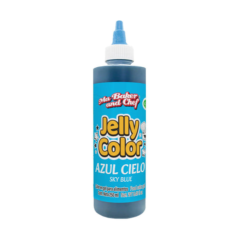 MBK Gel food coloring - Sky Blue 250 ML on white background