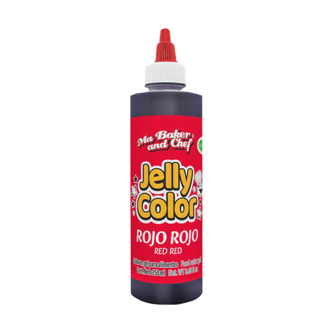 MBK Gel food coloring - True Red 250 ML on white background