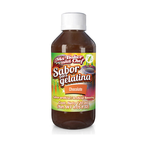 MBK Gelatin flavoring - Chocolate 4.05 oz (115 g) on white background