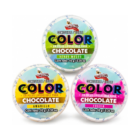 MBK Oil-based powder food coloring for chocolate on white background