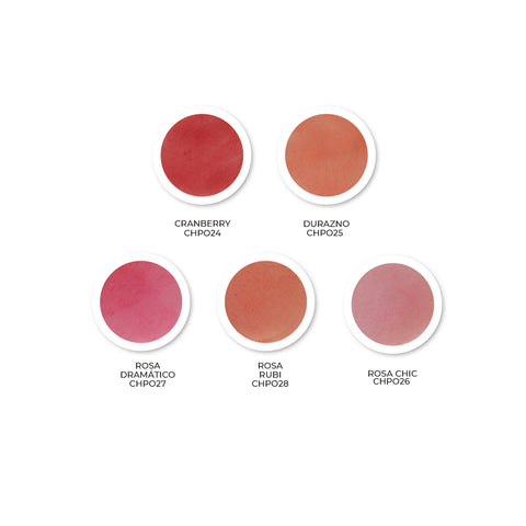 Kit Matizador en polvo chapitas 0.52 oz (15 g) (Edible Blush Dust Set)