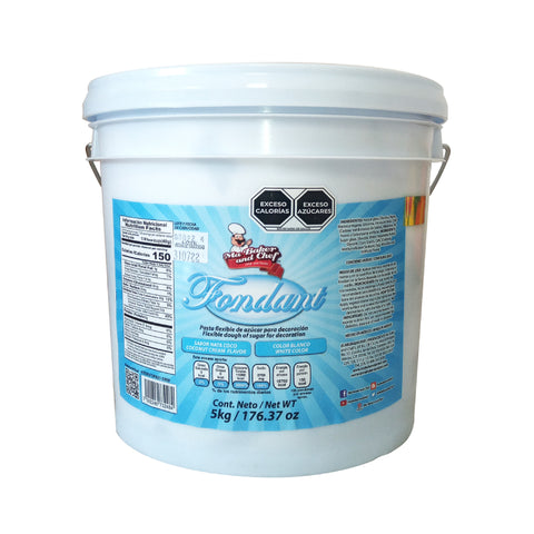 Fondant Nata Coco Color Blanco 175.37 oz (5kg) (Fondant Cream Coco)