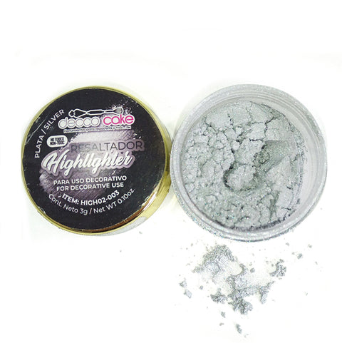 Resaltador Highlighter Plata 0.10 oz (3 g) (Highlighter Silver)
