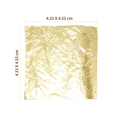 Hojas de Oro 4.33 x 4.33 cm (Edible Gold Leaf)