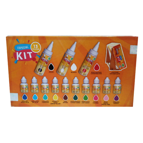 Kit de Jelly Color  (Kit of 13 pieces 3 of 2.02 fl oz and 10 of 0.34 fl oz)