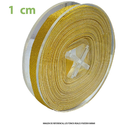 Listón Fantasía Metálico 1 cm (Edible Metallic Decoration Cake Ribbon)