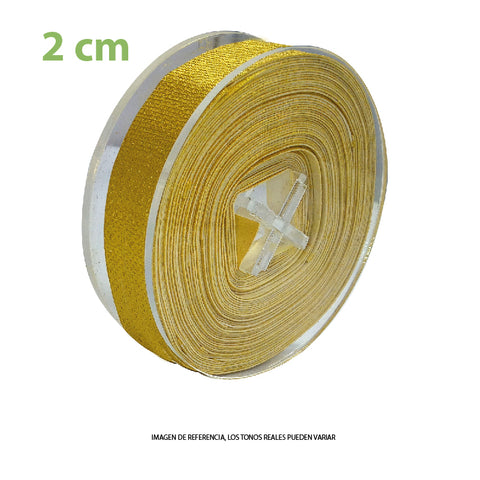 Listón Fantasía Metálico 2 cm (Edible Metallic Decoration Cake Ribbon)