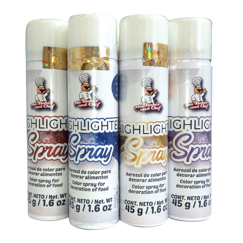 Spray Color Highlighter 1.5 oz (45 g) (Edible Spray Color Highlighter)